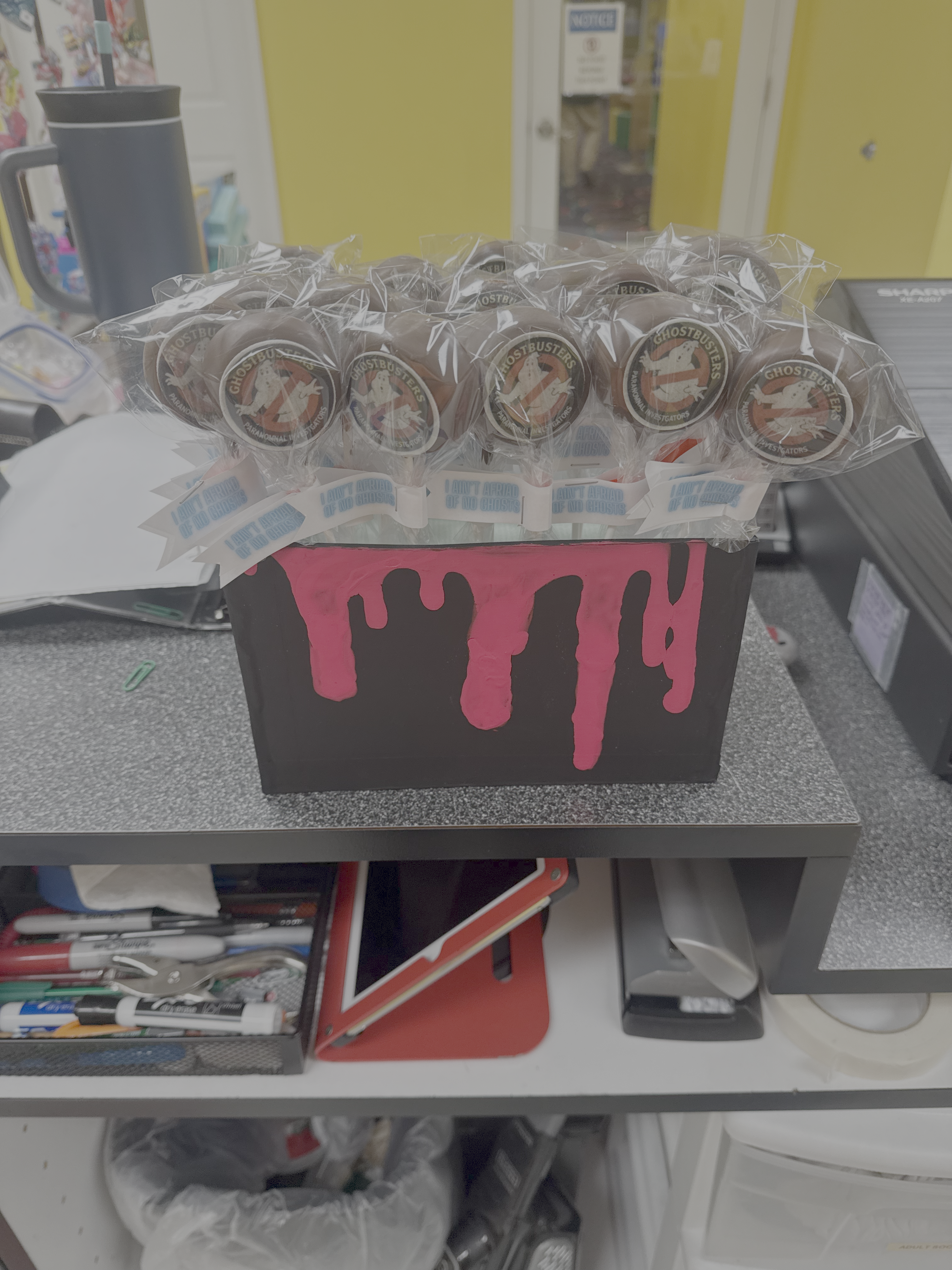 Ghostbusters Themed Cake Pops